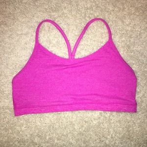 Lululemon Sz 10 Flow Y Bra IV Pink